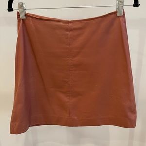 Reiss Leather Mini Skirt